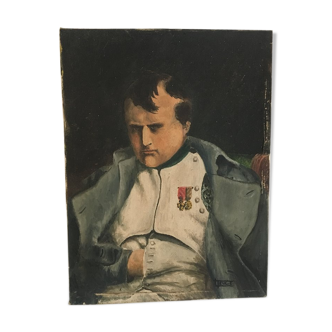 Napoleon XIX th century oil portrait, signed