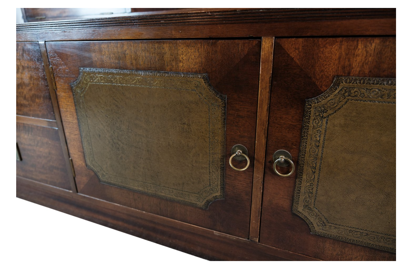 Large Antique Display Cabinet / Secretary in Mahogany from around the 1930s