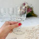 6 verres à vin rouge luminarc modèle lance, 1970 made in france