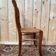 Set of 8 rustic chairs in Louis XV style – Fruitwood, straw seats.