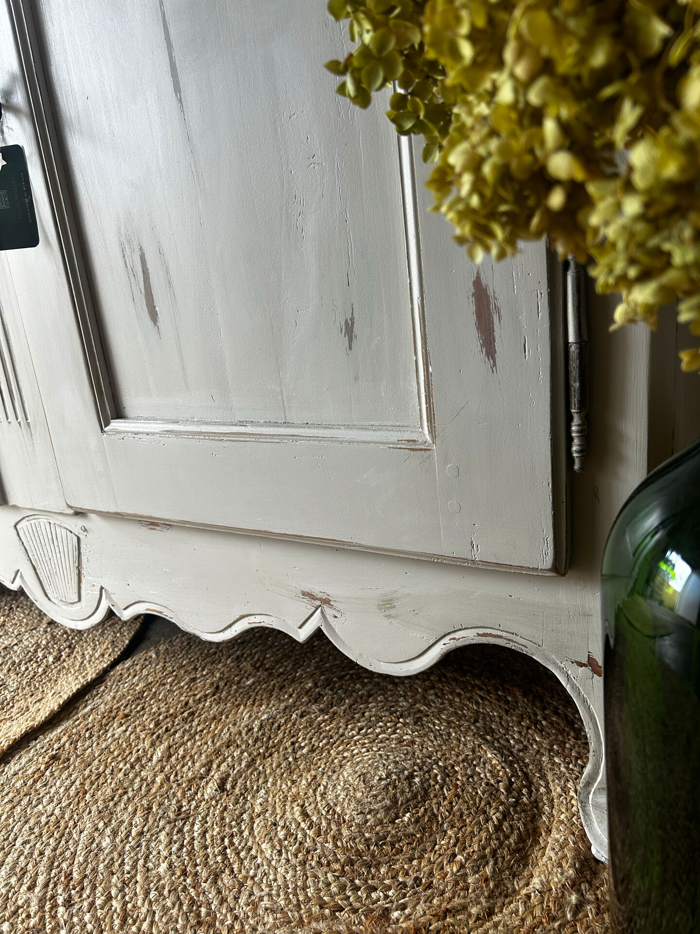 Antique White Patinated Buffet