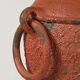 Monumental sun vase "Fat Lava" from the mid-century, with a rare movable ceramic handle handmade.