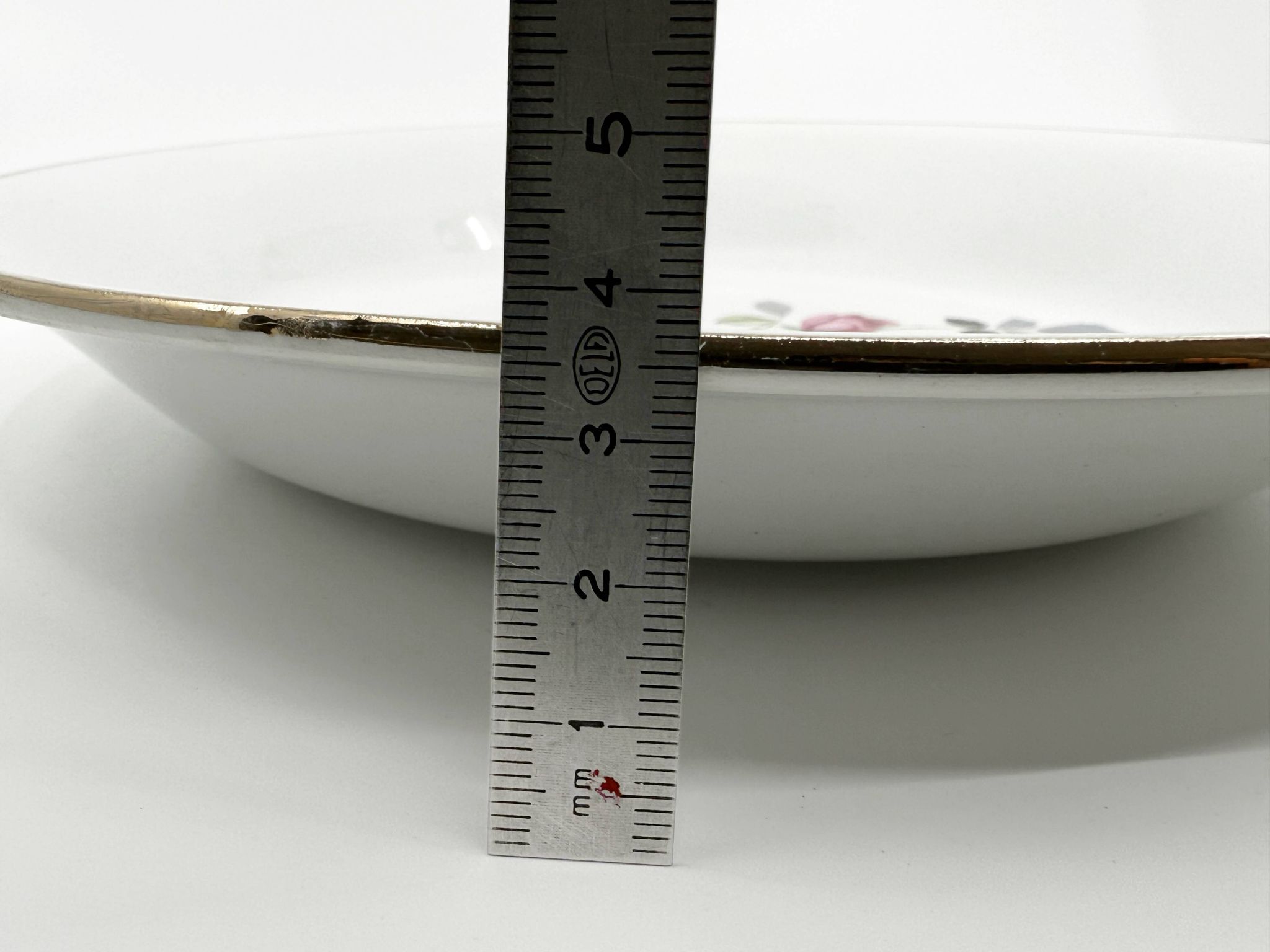6 earthenware soup plates • L'Amandinoise • Circa 1950