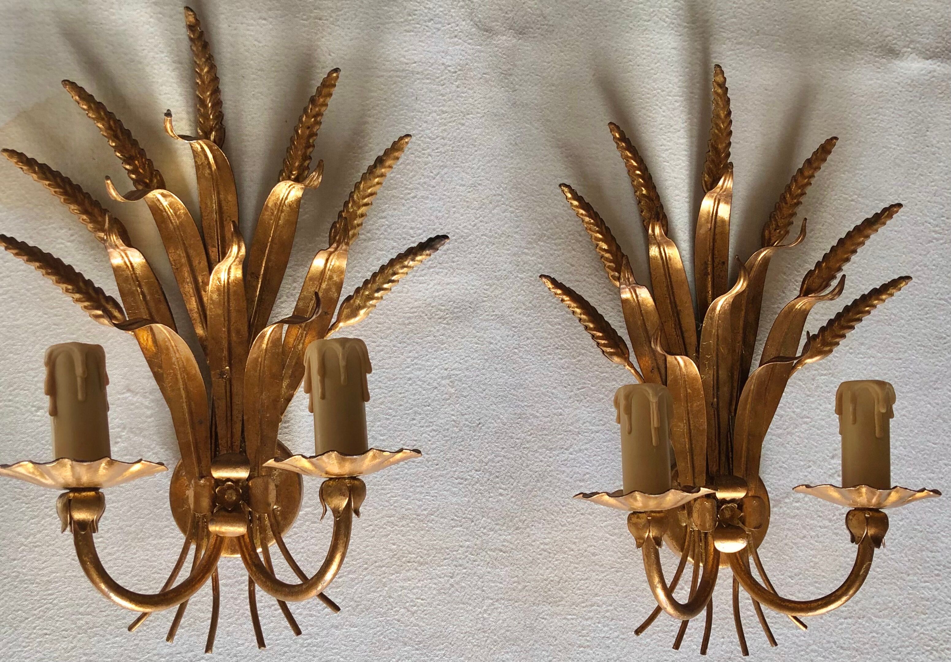 Ensemble d'appliques gerbe de blé
