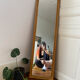 Rattan mirror