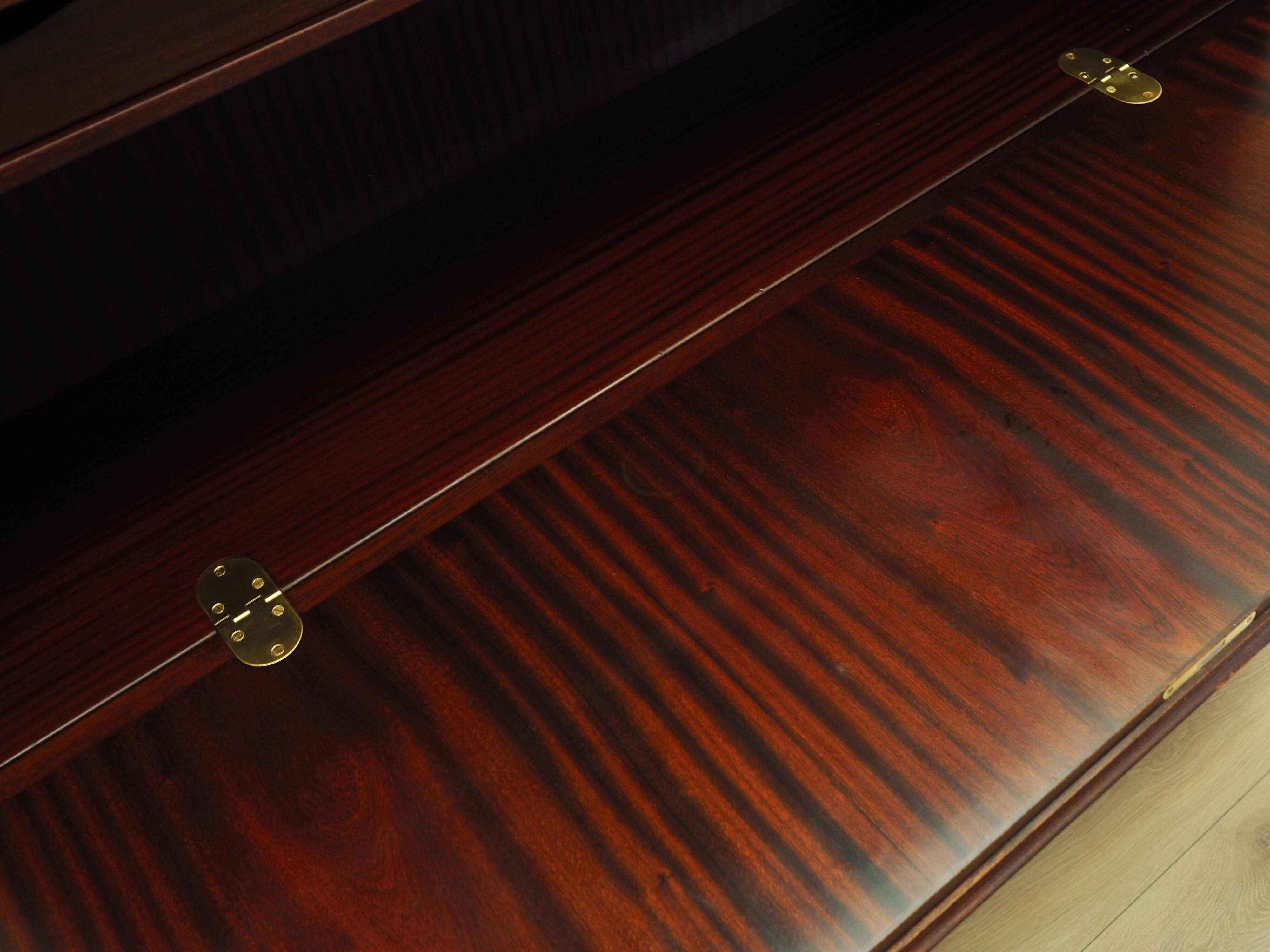Mahogany bookcase, Danish design, 1970s, manufacture: Omann Jun