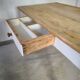 Old dining table Parisian farm kitchen occasional vintage Parisian office