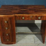 Art deco walnut desk