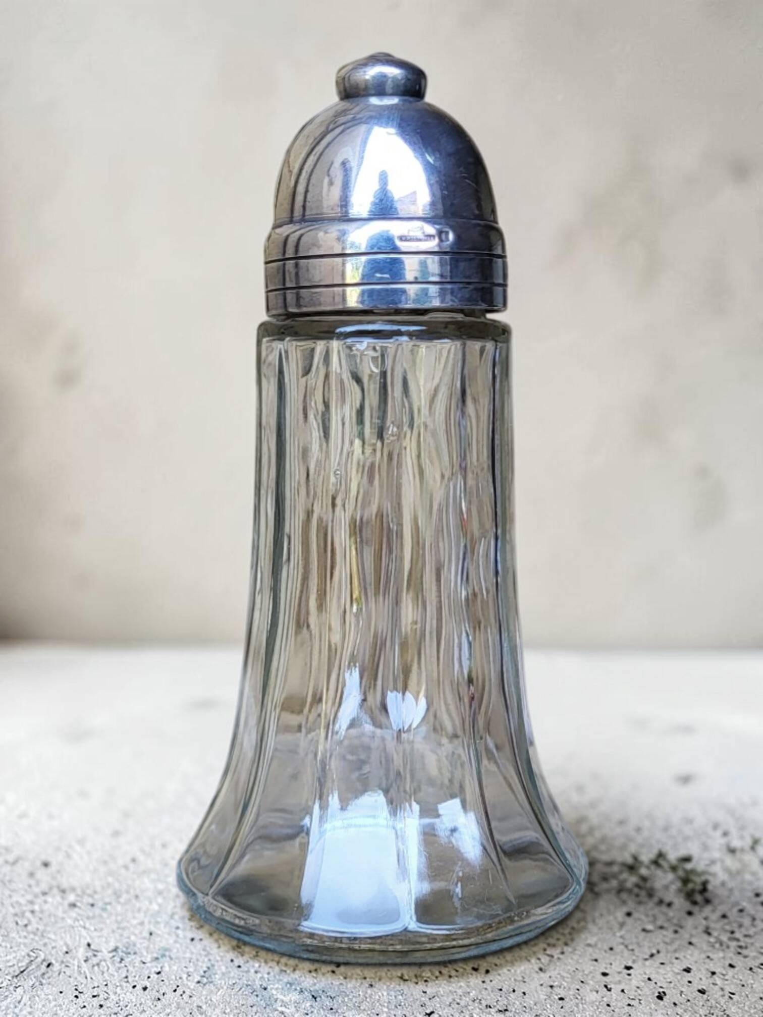 Silver-plated metal shaker by Christofle