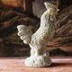 Antique enamelled terracotta rooster