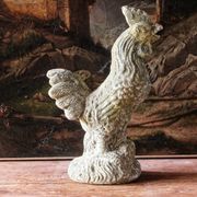 Antique enamelled terracotta rooster