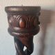 Vintage twisted wooden candlestick