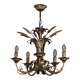 Patinated bronze chandelier with 5 lights – Louis XV style
