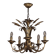 Patinated bronze chandelier with 5 lights – Louis XV style