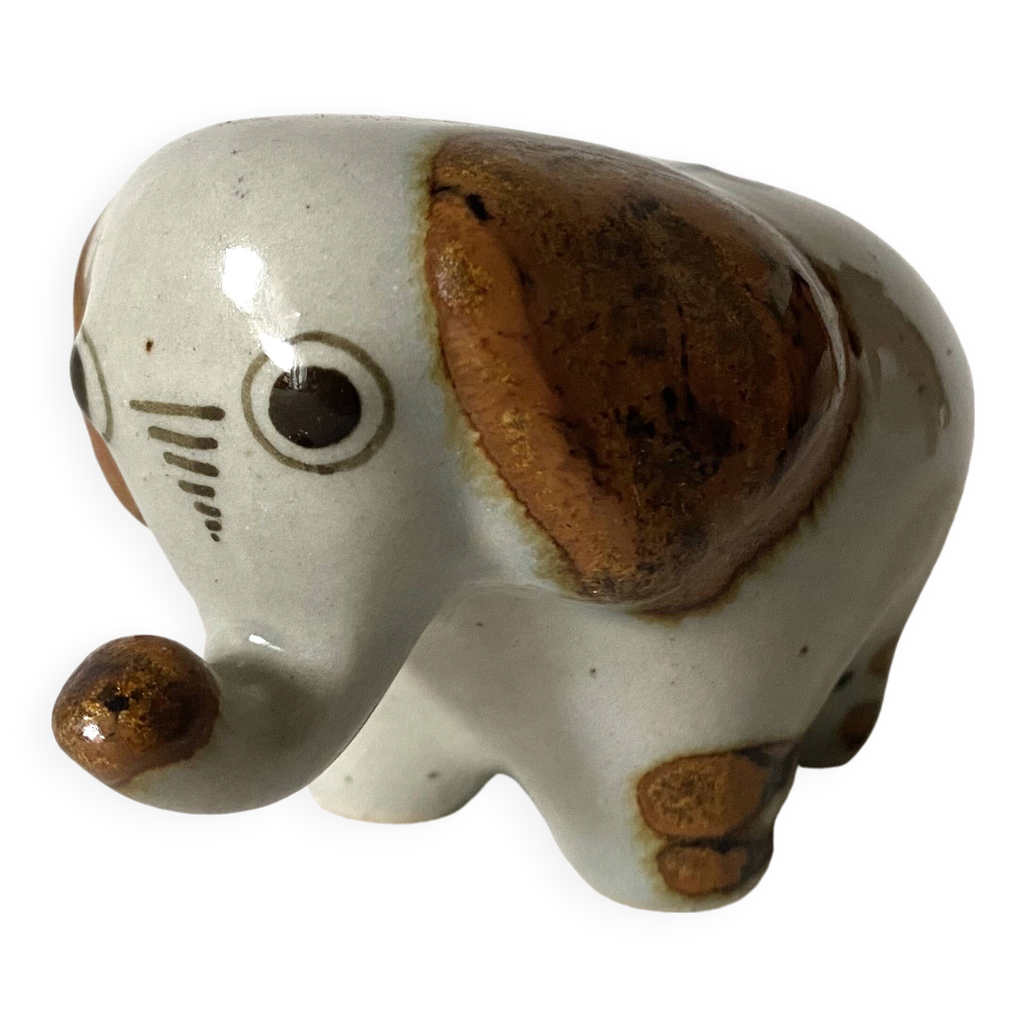 éléphant en céramique Mexico années 70