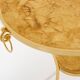 Set of 4 neoclassical side tables in brass and marble by Maison Charles, 1960.