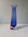 Blue submerged Murano style vintage Italian glass soliflore vase 22 cm