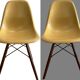 Set of 6 original Eames DSW chairs by Herman Miller