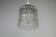 Pressed Crystal Glass Pendant Lamp with Tear Drop Pattern, Sweden, 1960s