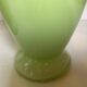 Pair of green glass paste vases