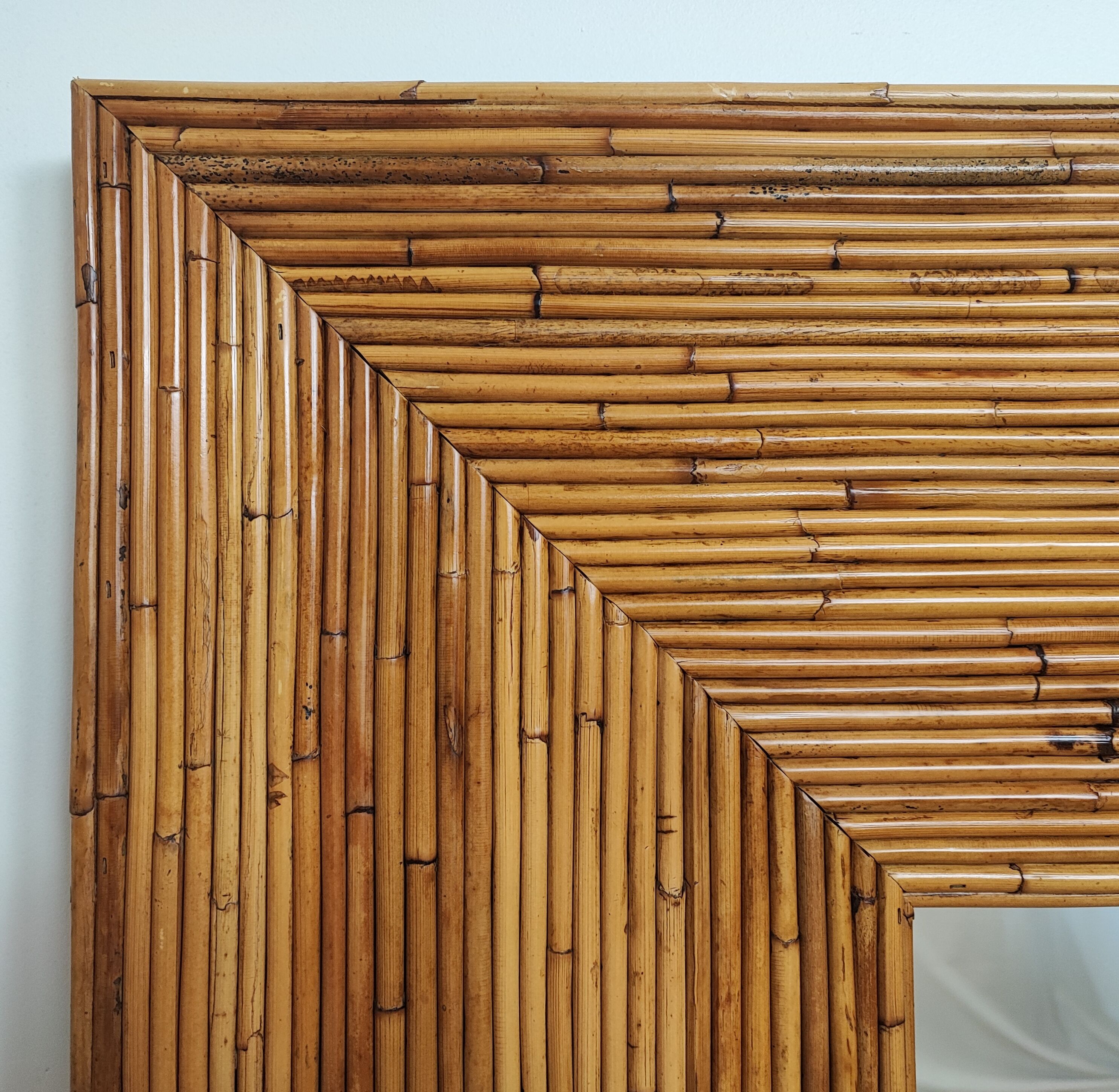 Rattan mirror XXL 120cm x 120cm