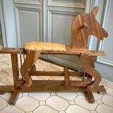 Old wooden rocking horse