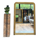 Antique Louis Philippe mirror gilded with gold leaf 146.5cm/98.5cm