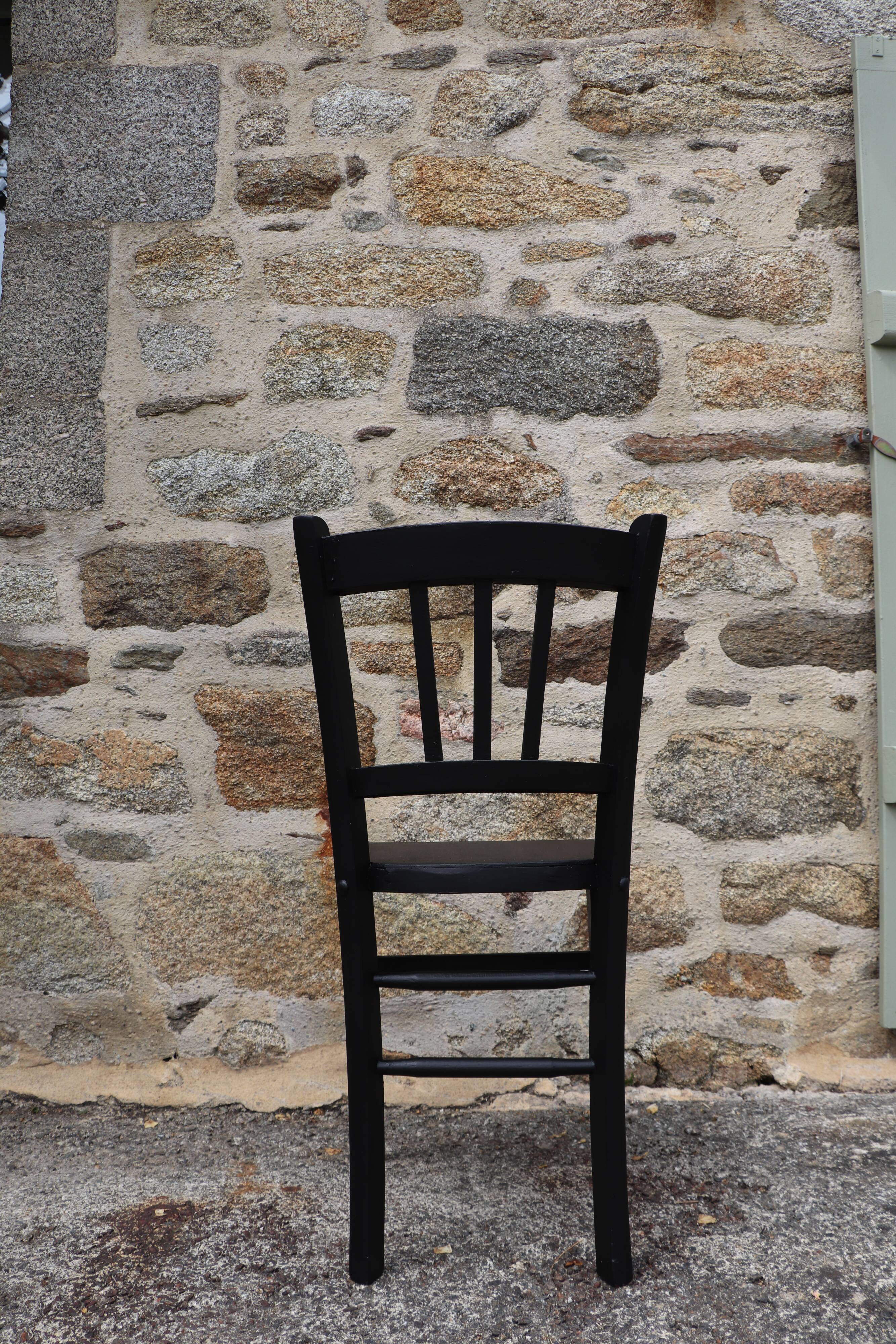 Vintage black bistro chair