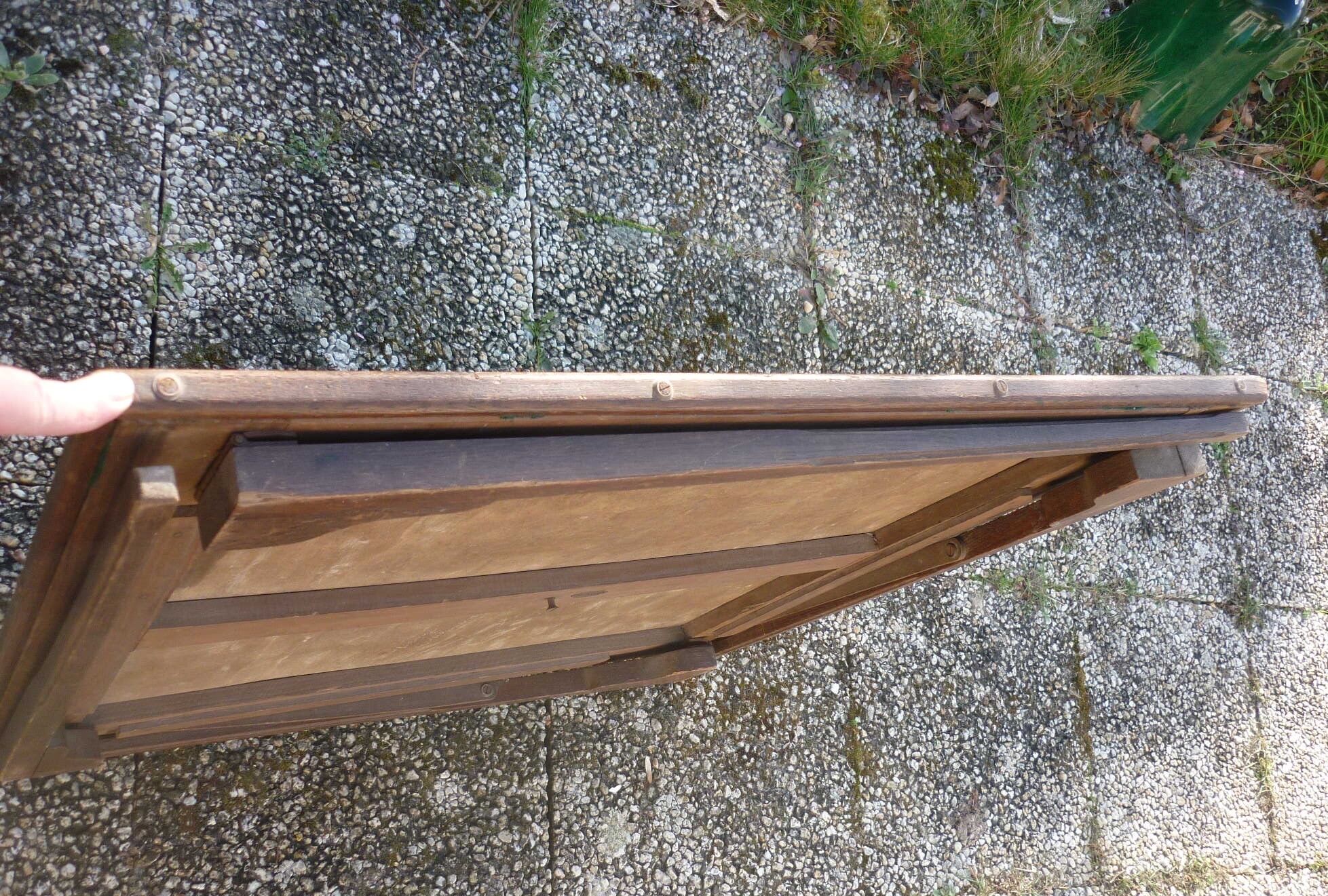 Vintage folding games table