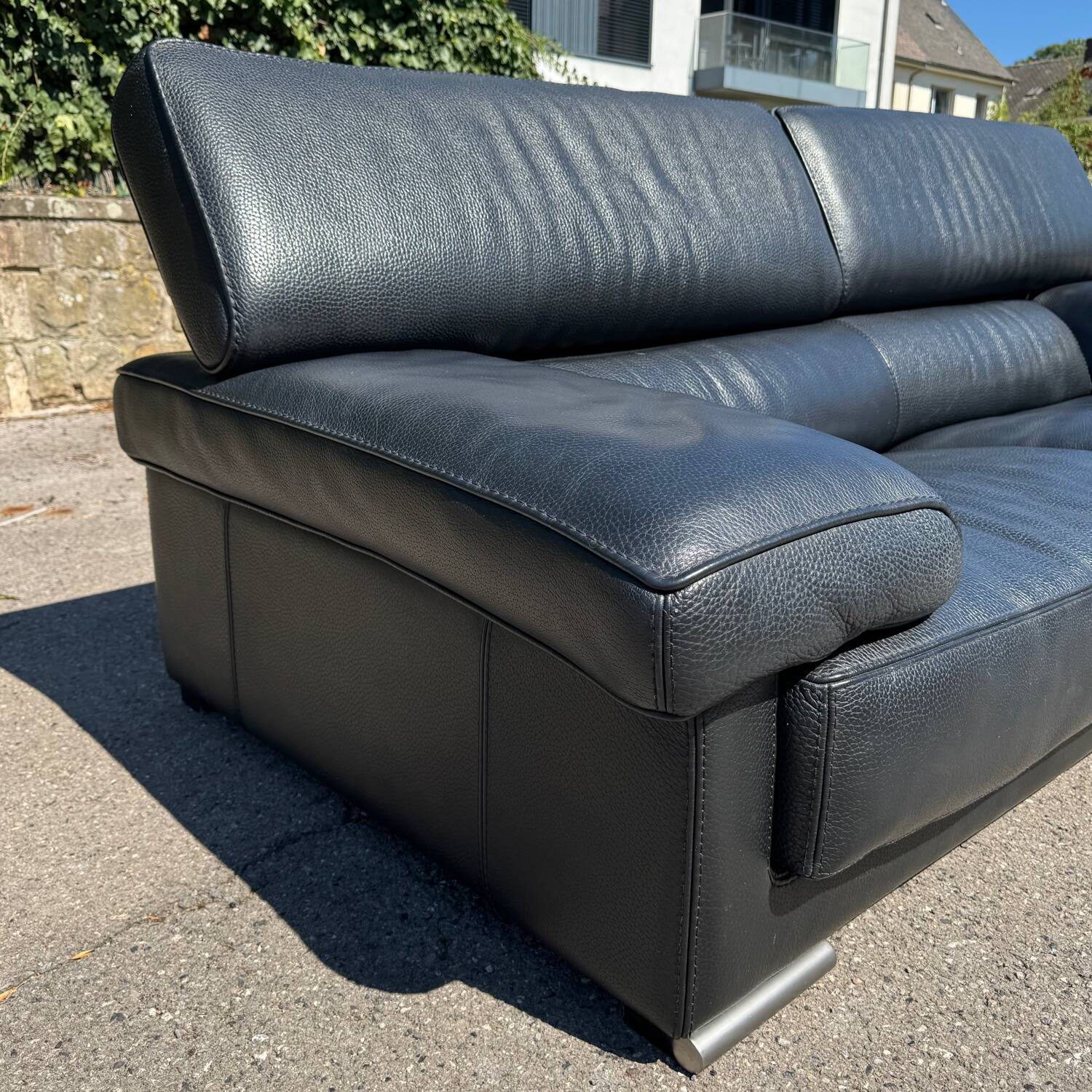 Canapé Roche Bobois cuir noir