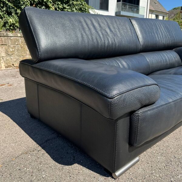 Canapé Roche Bobois cuir noir