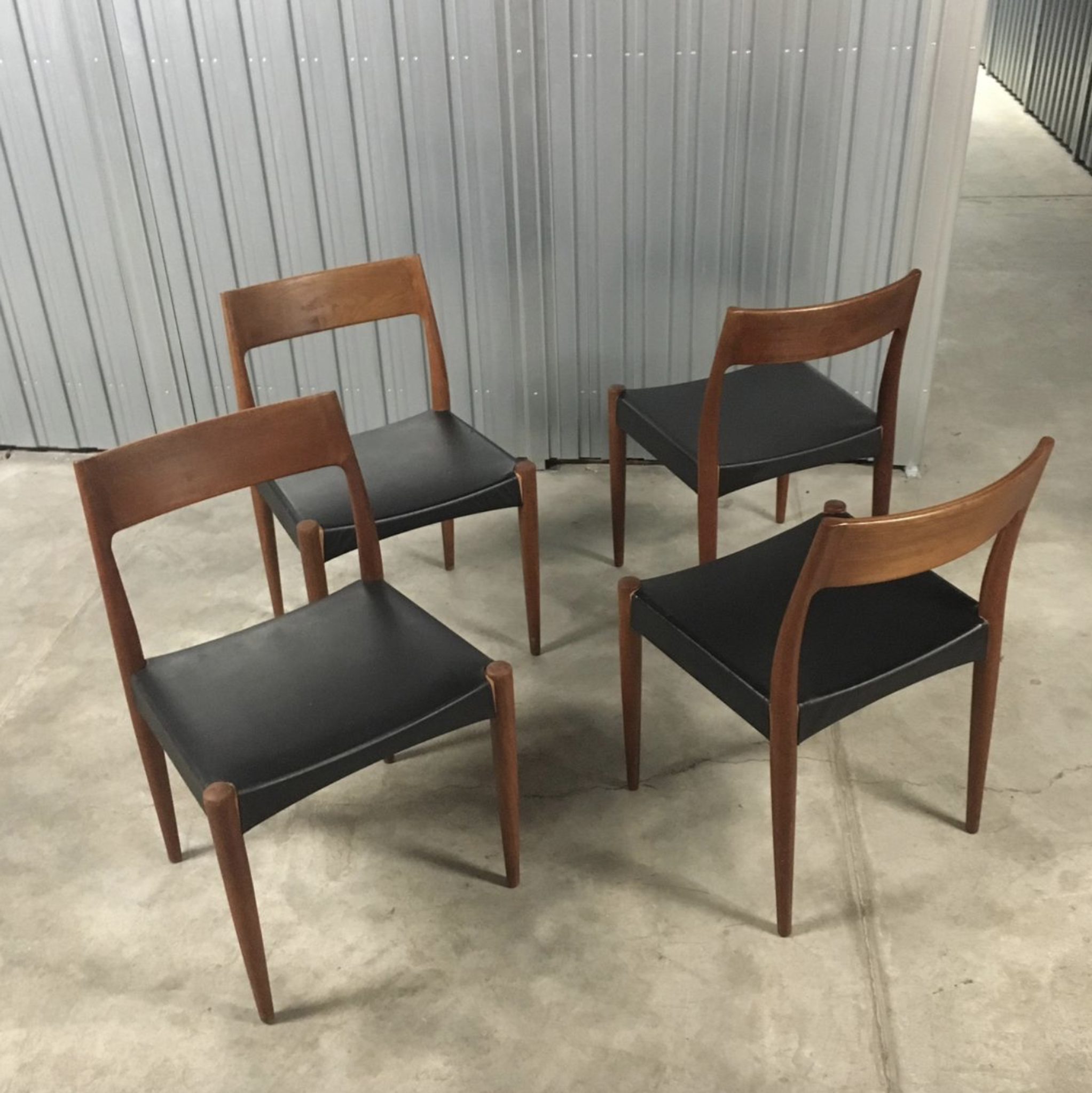 Danish Teak Dining Set by Arne Hovmand Olsen for Mogens Kold, 1950s