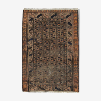 Handmade afghan balouch area rug - 79x118cm