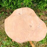 Brutalist art deco pedestal table