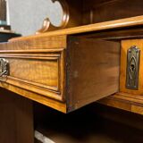 Louis Philippe period two-part sideboard in blond walnut circa 1830