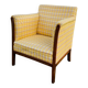 Art Deco club armchair in solid wood, early 20th century