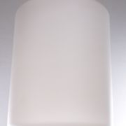 Vintage Louis Kalff hanging lamp teak / opal glass, 1950s