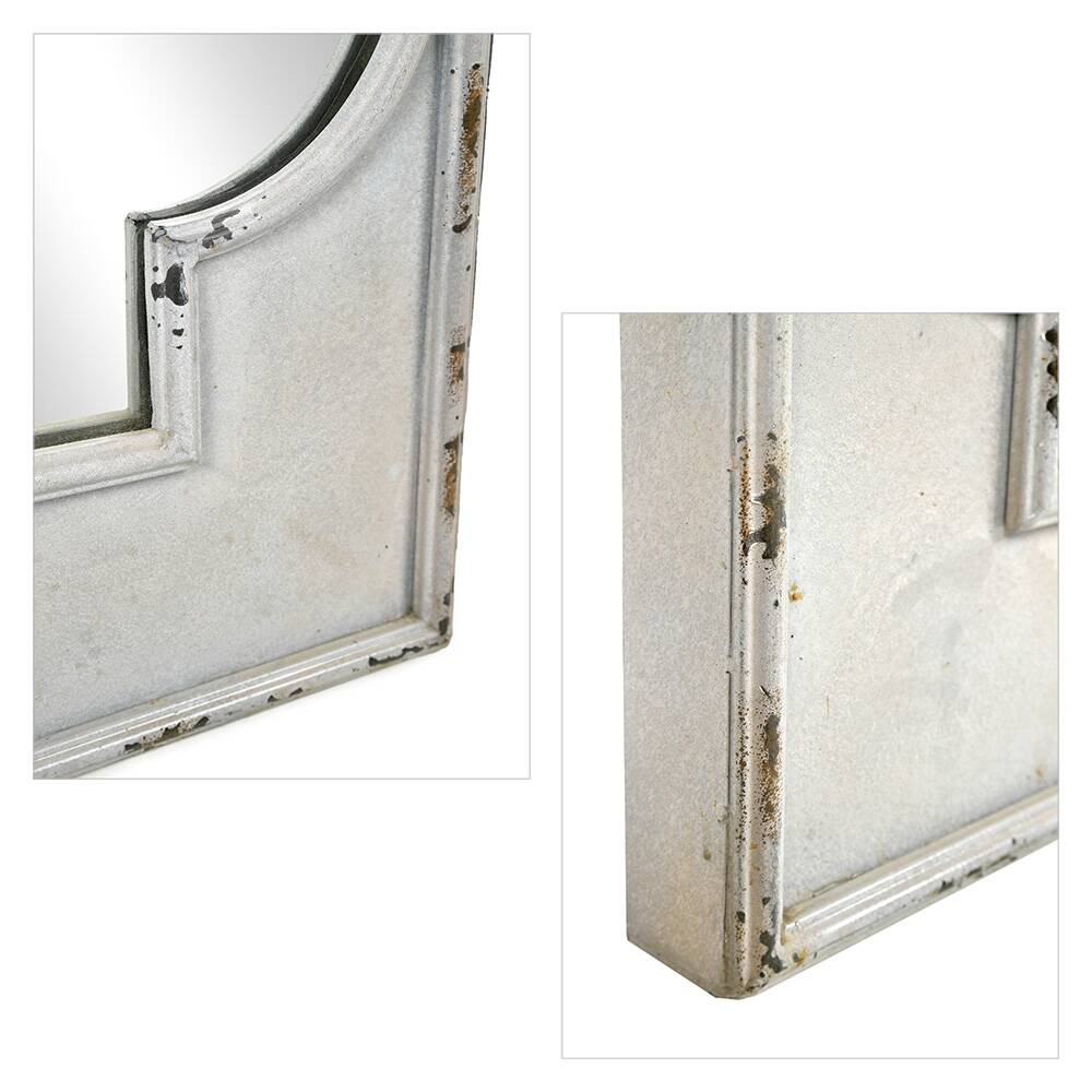 Miroir mural de style oriental en métal