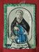 Terracotta devotional plaque of Saint Anthony the Abbot, 19th century.