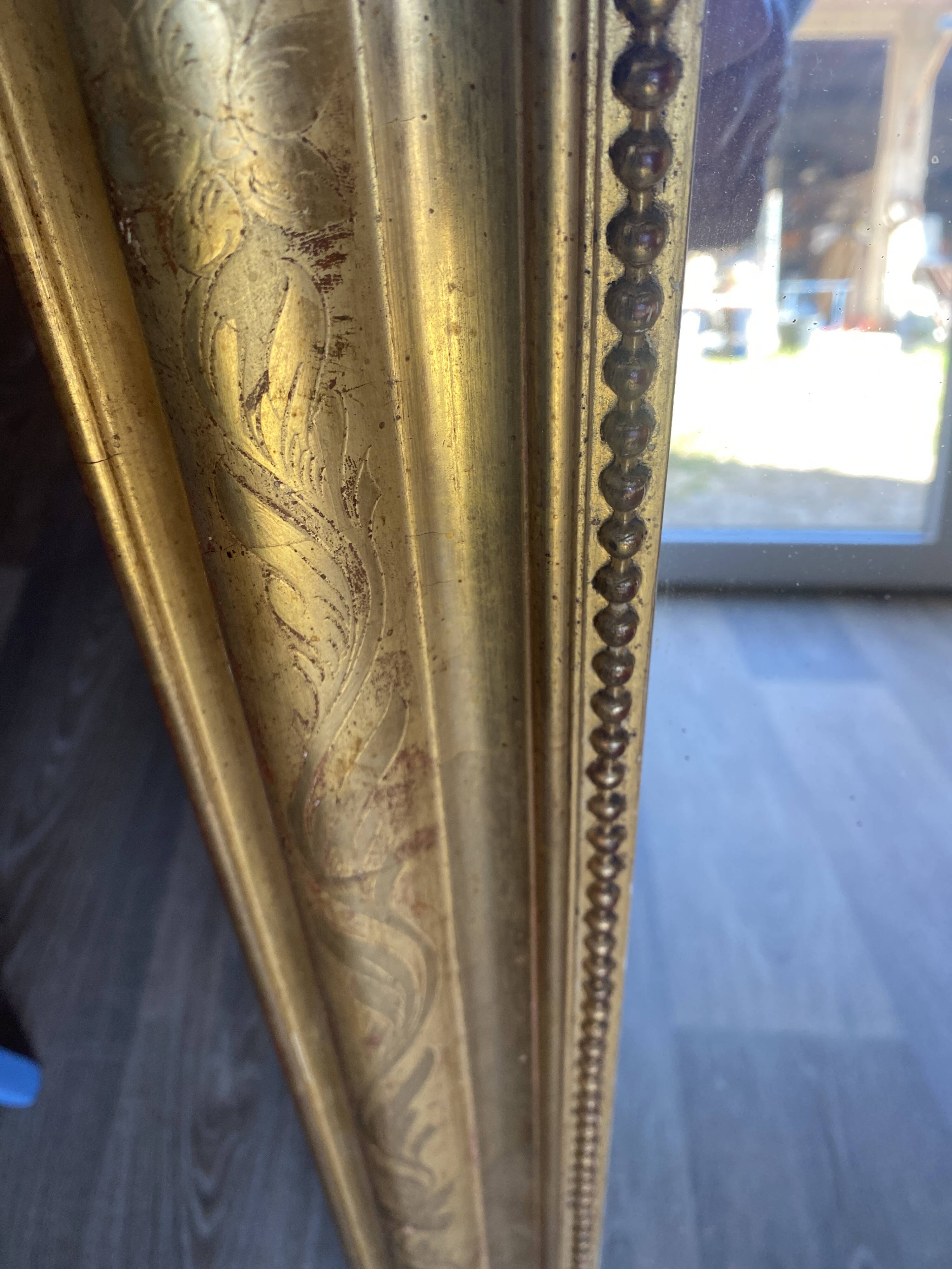 Louis Philippe gold mirror 109x78