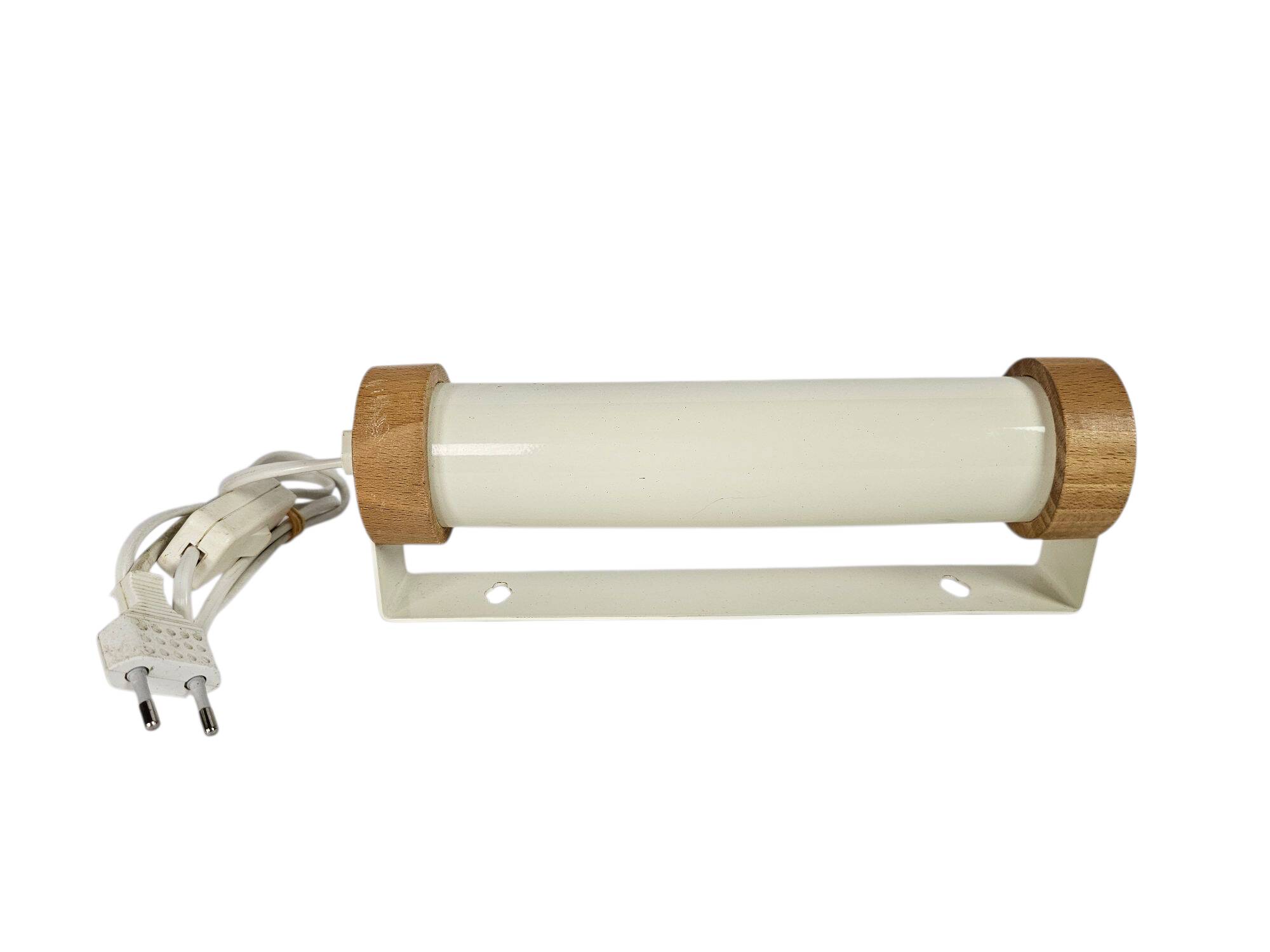 Design hollandais - applique - métal - bois - crème - années 90