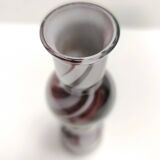 Purple and White Murano Glass Vase “Wave” by Carlo Moretti, Italy