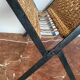 Pretty magazine rack in iron and braided rope