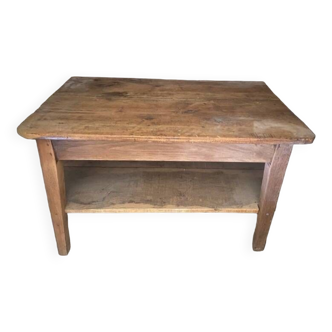Tv unit coffee table old solid oak