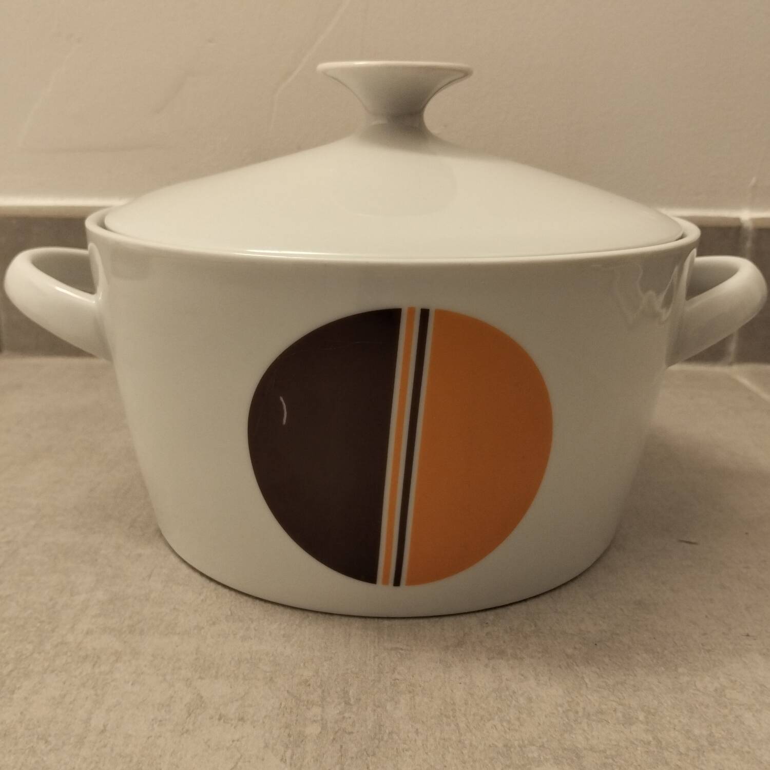 Vintage 70s Winterling Bavaria flat soup tureen