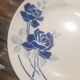 Plat rond Badonviller modèle Roses