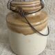 Two-tone stoneware pot