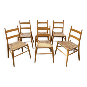 Chaise en bois et assise