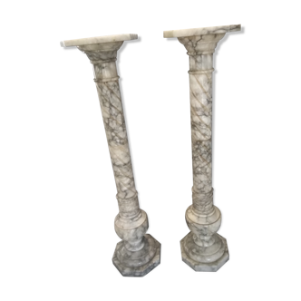 Pair of marble columns year 1950