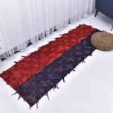 2x6 Red Blue Wool Vintage Runner Rug, 66x190Cm SK 240489